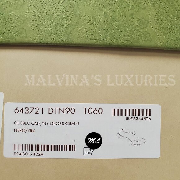 GUCCI SHOES MENS JASPER WEB TRIM LACE-UP BLACK LEATHER DERBY sz 9 / US 9.5 - Picture 14 of 14